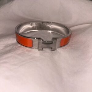 Orange and Silver H CLIC Hermes